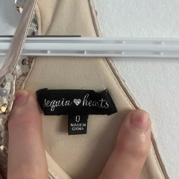 Sequin Heart Sheath Dress - Picture 12 of 14